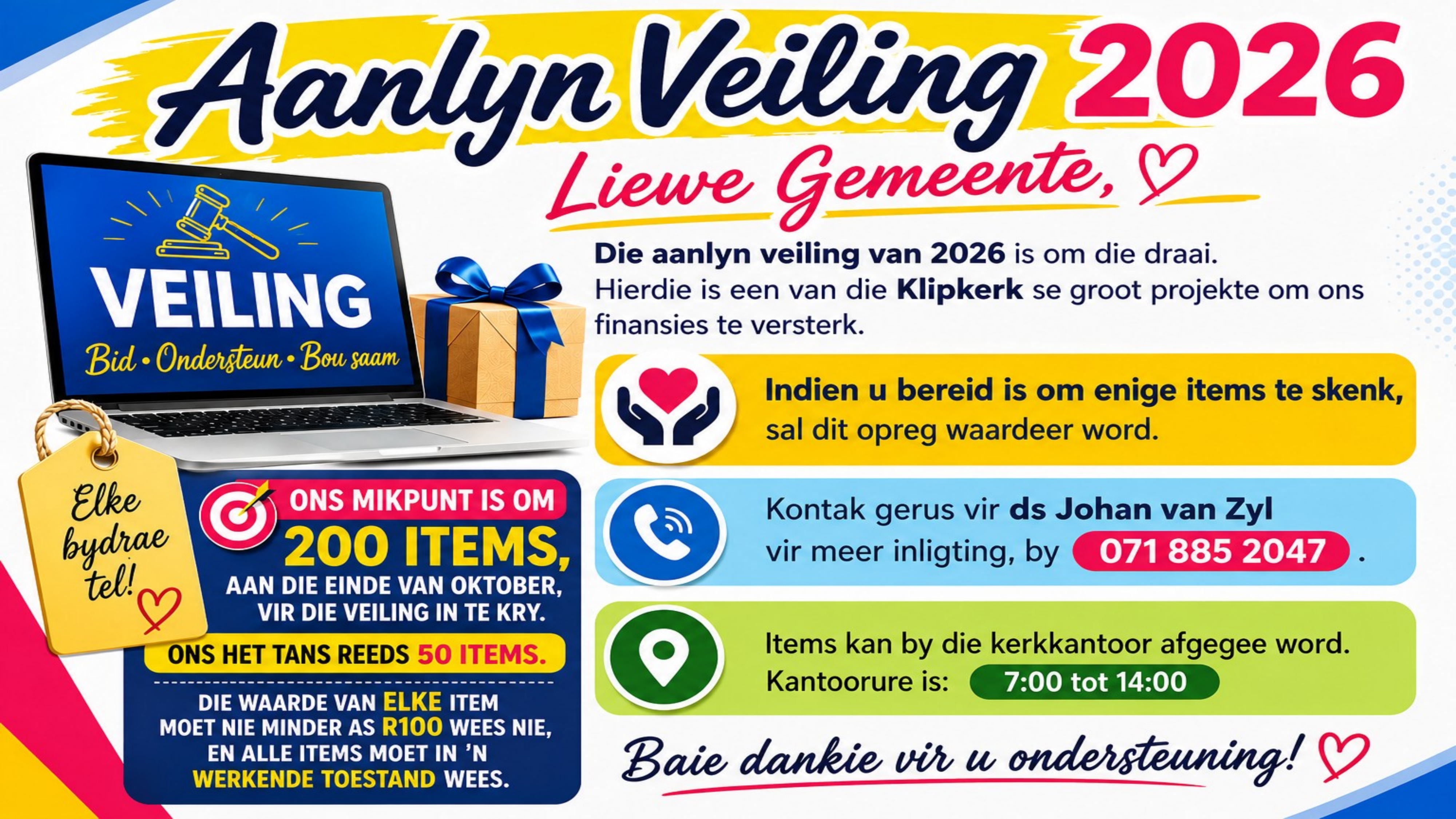klipkerk Lichtenburg Weeknuus
